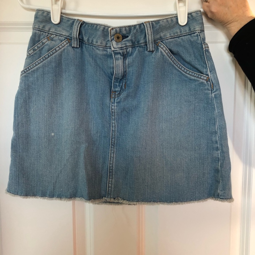 Gap jean skirt.